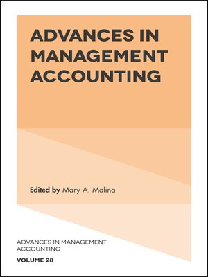 cover image of Advances in Management Accounting, Volume 28